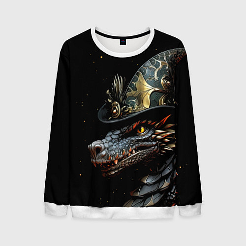 Мужской свитшот Дракон севера / 3D-Белый – фото 1