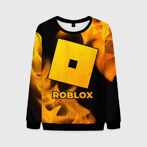 Мужской свитшот Roblox - gold gradient / 3D-Черный – фото 1