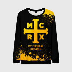 Свитшот мужской My Chemical Romance - gold gradient, цвет: 3D-черный