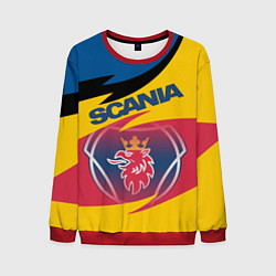Свитшот мужской Scania logo, цвет: 3D-красный