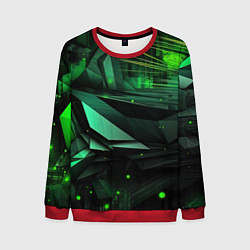 Мужской свитшот Мир абстрактной зелени