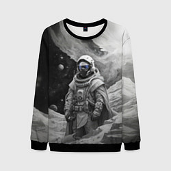 Свитшот мужской Космической путешественник, цвет: 3D-черный