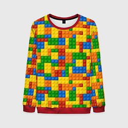 Мужской свитшот Лего - разноцветная стена