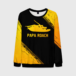 Мужской свитшот Papa Roach - gold gradient