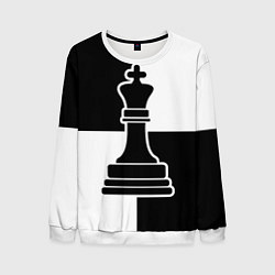 Мужской свитшот Шахматы - ферзь