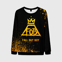 Мужской свитшот Fall Out Boy - gold gradient