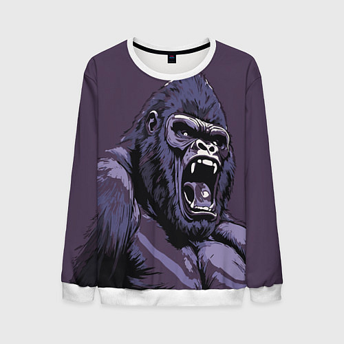 Мужской свитшот Lord of the Jungle / 3D-Белый – фото 1