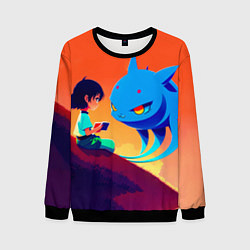 Мужской свитшот Анимэ девочка и ее друг