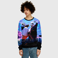 Свитшот мужской Кунг-фу Панда Friend, цвет: 3D-черный — фото 2