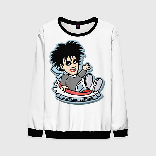 Мужской свитшот The Cure Robert Smith - just like sleddin / 3D-Черный – фото 1