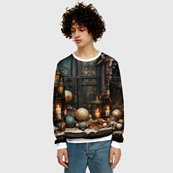 Свитшот мужской Витрина игрушечек, цвет: 3D-белый — фото 2
