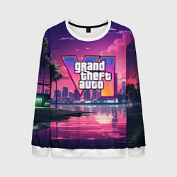Мужской свитшот GTA 6 nigh city