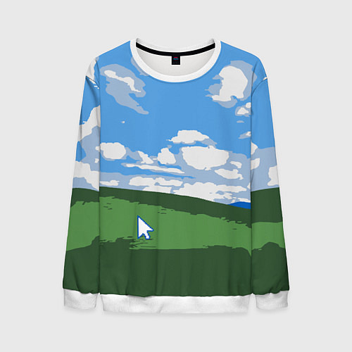 Мужской свитшот Новый уродливый свитер от майков / 3D-Белый – фото 1