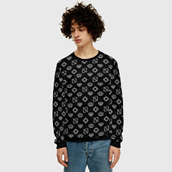 Свитшот мужской Sessanta Nove pattern, цвет: 3D-черный — фото 2