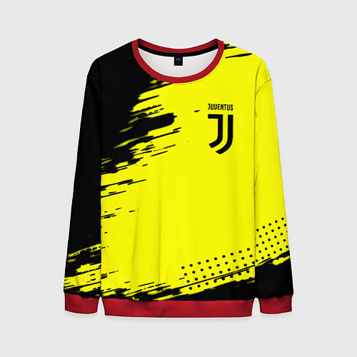 Мужской свитшот Juventus спортивные краски / 3D-Красный – фото 1