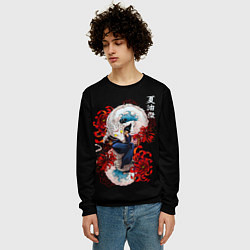 Свитшот мужской Сугуру Гето и дракон, цвет: 3D-черный — фото 2