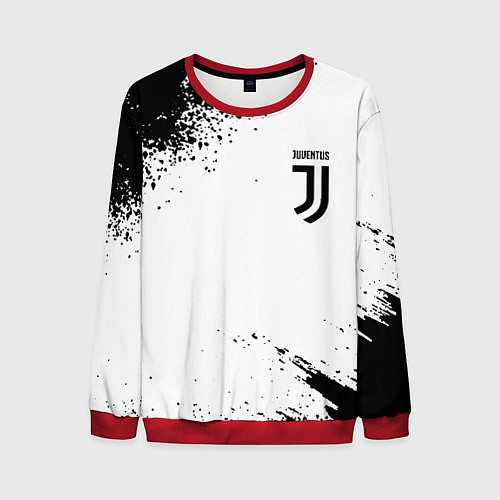 Мужской свитшот Juventus sport color black / 3D-Красный – фото 1