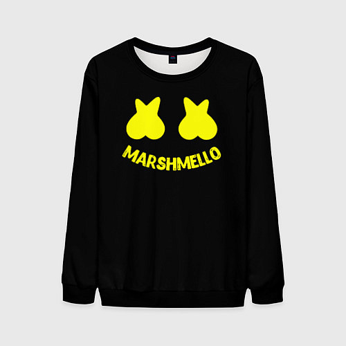 Мужской свитшот Christopher Comstock yellow logo / 3D-Черный – фото 1