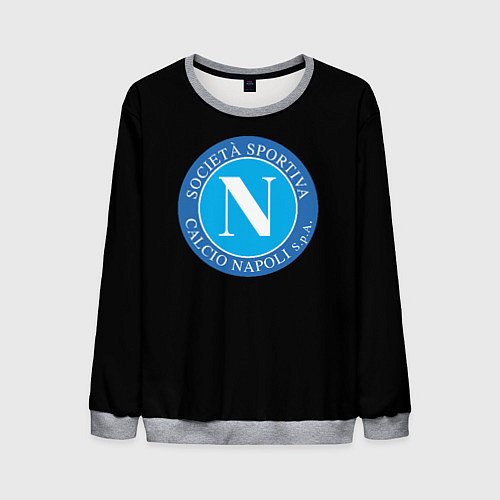 Мужской свитшот Napoli fc / 3D-Меланж – фото 1