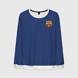 Свитшот мужской Месси - 10 номер футбольный клуб Барселона, цвет: 3D-белый