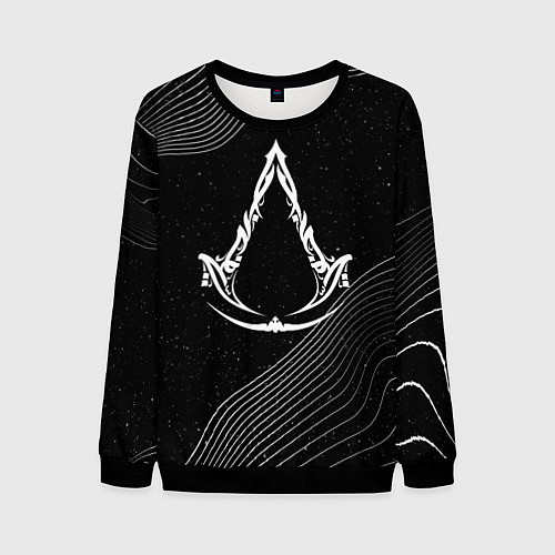 Мужской свитшот Мираж - Assassins creed / 3D-Черный – фото 1