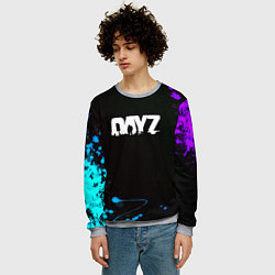 Свитшот мужской Dayz неоновые краски, цвет: 3D-меланж — фото 2