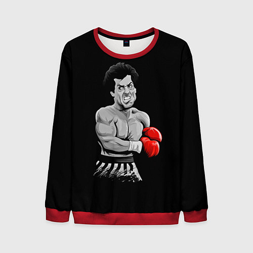 Мужской свитшот Rocky Balboa / 3D-Красный – фото 1