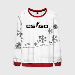 Мужской свитшот Cs go зимний стиль лого