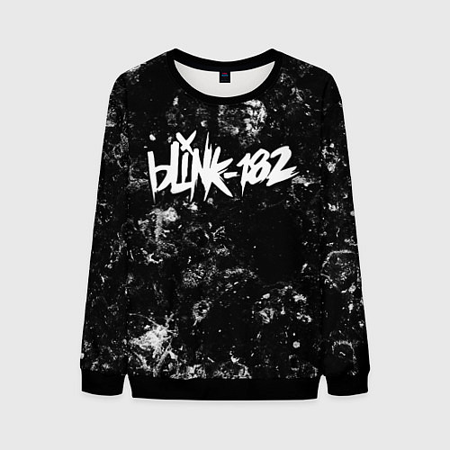 Мужской свитшот Blink 182 black ice / 3D-Черный – фото 1