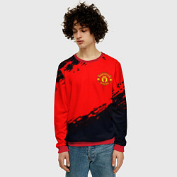 Свитшот мужской Manchester United colors sport, цвет: 3D-красный — фото 2