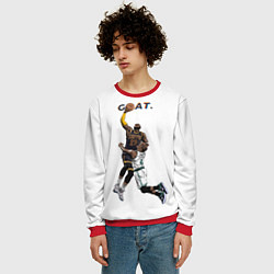 Свитшот мужской Goat 23 - LeBron James, цвет: 3D-красный — фото 2