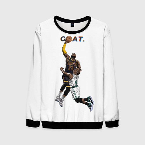 Мужской свитшот Goat 23 - LeBron James / 3D-Черный – фото 1