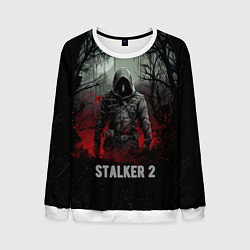 Свитшот мужской Stalker 2 dark mode, цвет: 3D-белый