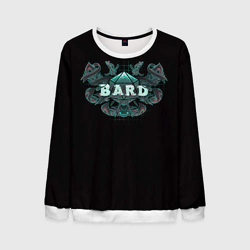 Мужской свитшот Bard - Dnd / 3D-Белый – фото 1