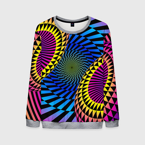 Мужской свитшот Абстрактный узор / 3D-Меланж – фото 1