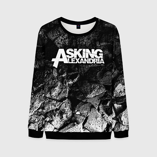 Мужской свитшот Asking Alexandria black graphite / 3D-Черный – фото 1