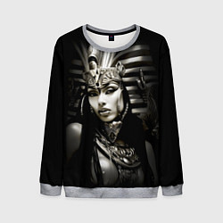 Свитшот мужской Клеопатра египетская царица, цвет: 3D-меланж