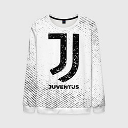 Мужской свитшот Juventus с потертостями на светлом фоне