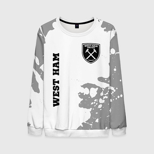 Мужской свитшот West Ham sport на светлом фоне вертикально / 3D-Белый – фото 1
