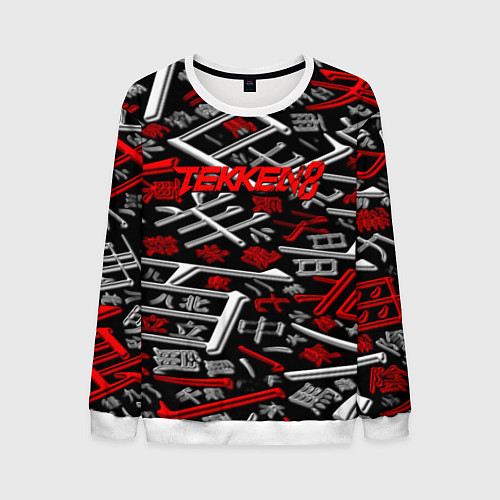 Мужской свитшот Tekken steel japan / 3D-Белый – фото 1