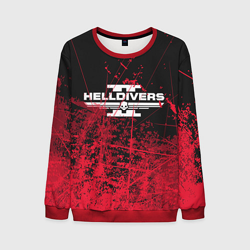 Мужской свитшот Helldivers 2 red / 3D-Красный – фото 1