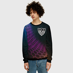 Свитшот мужской Sevilla футбольная сетка, цвет: 3D-черный — фото 2