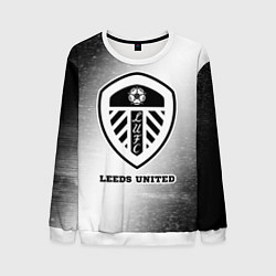 Свитшот мужской Leeds United sport на светлом фоне, цвет: 3D-белый