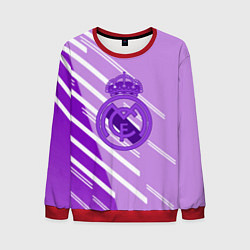 Свитшот мужской Real Madrid текстура фк, цвет: 3D-красный