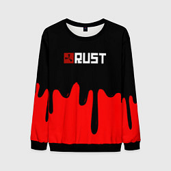 Свитшот мужской RUST краски разводы пустошь, цвет: 3D-черный