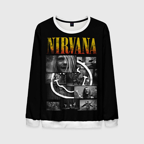 Мужской свитшот Nirvana forever / 3D-Белый – фото 1