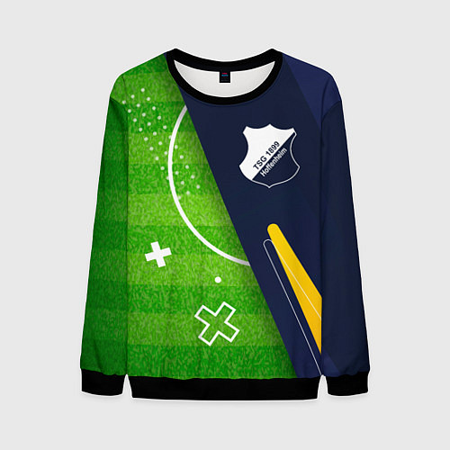 Мужской свитшот Hoffenheim football field / 3D-Черный – фото 1