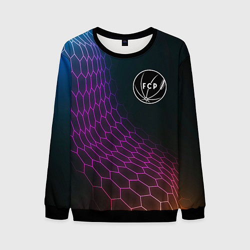 Мужской свитшот Porto футбольная сетка / 3D-Черный – фото 1