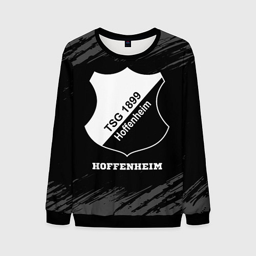 Мужской свитшот Hoffenheim sport на темном фоне / 3D-Черный – фото 1