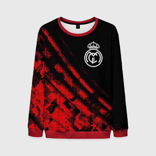 Мужской свитшот Real Madrid sport grunge / 3D-Красный – фото 1